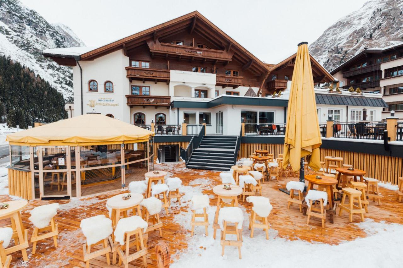 Hotel Mittagskogel Pitztal Sankt Leonhard im Pitztal Bagian luar foto